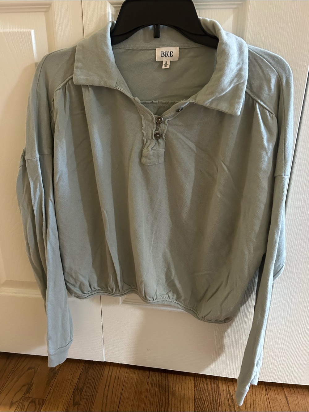 BKE Sage Green Henley Pullover